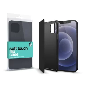 Az XPRO™ formatervezői létre hozták a prémium minőségű, vékony Soft Touch Flip Case tokot. Rendkívül selymes tapintású bőr borítja, belseje pedig puha fekete TPU anyagból készült. Láthatatlan mágneses záródással és beépített állvánnyal rendelkezik. Kialakítása 360°-os tartós ütésálló védelmet nyújt. Kivágásaival tökéletesen követi a gombokat és íveket, szorosan illeszkedik a telefonhoz. A kamera lencséjét 2mm magas él védi és a vezetéknélküli töltést nem akadályozza.