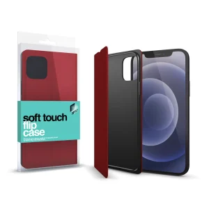 Az XPRO™ formatervezői létre hozták a prémium minőségű, vékony Soft Touch Flip Case tokot. Rendkívül selymes tapintású bőr borítja, belseje pedig puha fekete TPU anyagból készült. Láthatatlan mágneses záródással és beépített állvánnyal rendelkezik. Kialakítása 360°-os tartós ütésálló védelmet nyújt. Kivágásaival tökéletesen követi a gombokat és íveket, szorosan illeszkedik a telefonhoz. A kamera lencséjét 2mm magas él védi és a vezetéknélküli töltést nem akadályozza