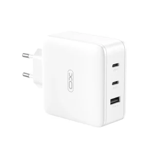 Az XO CE14 egy fejlett fali töltő, amely két USB-C PD aljzattal és egy USB-vel rendelkezik, összesen 100 W teljesítménnyel. Elegendő energiát biztosít a legnagyobb mobileszközök gyors feltöltéséhez is. A modern, minimalista dizájn minden típusú belső térbe illik, a minőségi kivitelezés pedig azt jelzi, hogy egy masszív és tartós készülékről van szó.