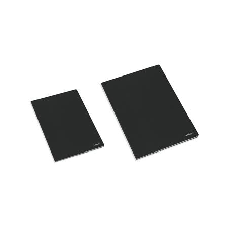 Füzet, tűzött, A5, vonalas, 80 lap, AMBAR "Classic", fekete 1 AMBAR