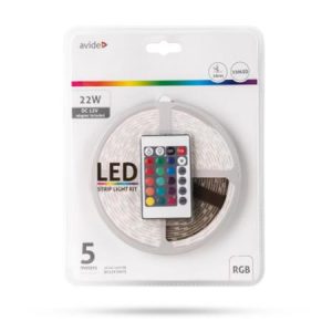 LED szalag, 5m, 150 LED, 7,2W, 1650lm, RGB, AVIDE
