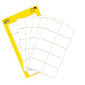 Etikett, 32x23 mm, kézzel írható, lekerekített sarkú, AVERY ZWECKFORM, 60 etikett/csomag