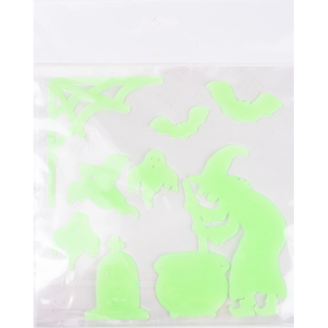 Ablakzselé 25x20 cm foszforeszkáló boszi