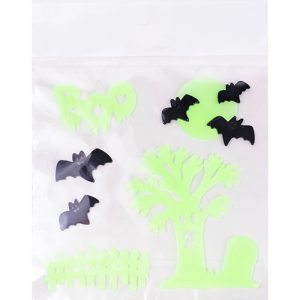 Ablakzselé 25x20 cm foszforeszkáló denevér