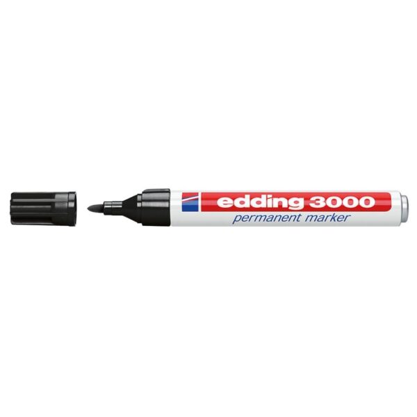 Alkoholos marker 1 5 3mm kerek Edding 3000 fekete i260451