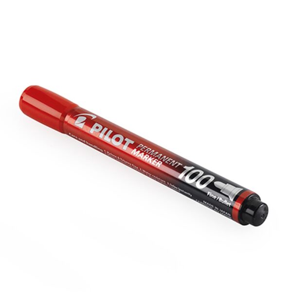 Alkoholos marker 1mm kerek hegyu Pilot 100 piros i594909