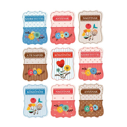 Anyák napi matrica Apropó! 3x9 db 1 Anyák napi matrica Apropó! 3x9 db