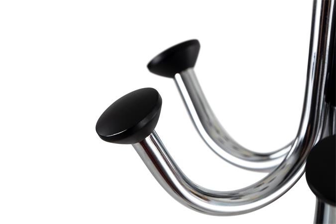 Ruhafogas, fém váz, műanyag gombokkal, ALBA "Chromy", króm 3 Fém és fa ruhafogasok