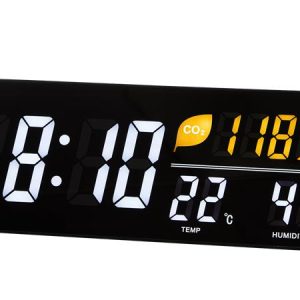 Időjárás állomás, LED kijelzővel, falra szerelhető, ALBA, fekete