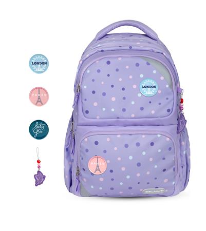 Iskolatáska, BELMIL "Maxi Pack Purple Dots" 1 BELMIL
