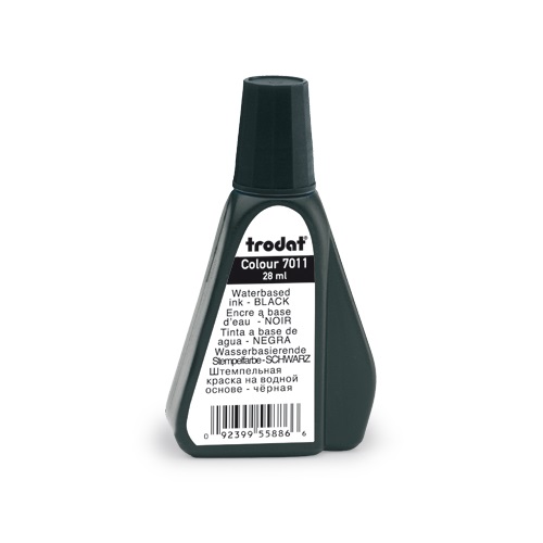 Bélyegzőfesték Trodat 7011 28 ml, fekete 1 Bélyegzőfesték Trodat 7011 28 ml, fekete