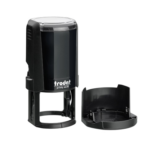 Bélyegzőház Trodat 4630 fekete, kék párnával 1 Bélyegzőház Trodat 4630 fekete, kék párnával
