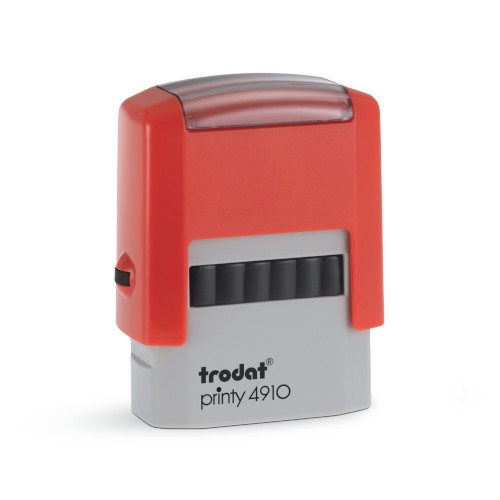 Bélyegzőház Trodat 4910 P2F piros/szürke, fekete párnával 1 Bélyegzőház Trodat 4910 P2F piros/szürke, fekete párnával