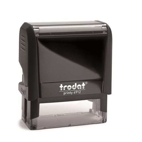 Bélyegzőház Trodat 4912 4.0 szürke, kék párnával 1 Bélyegzőház Trodat 4912 4.0 szürke, kék párnával