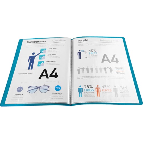 Bemutatómappa Exacompta Teksto A/4 20 részes vegyes színek 2 Bemutatómappa Exacompta Teksto A/4 20 részes vegyes színek - Image 2