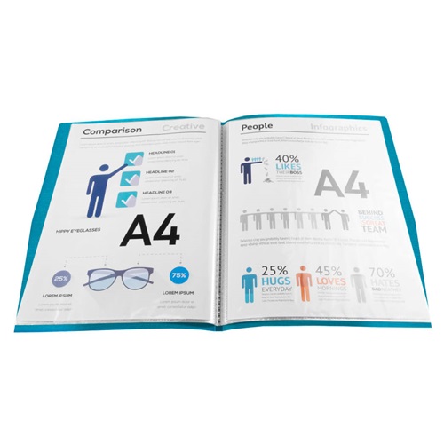 Bemutatómappa Exacompta Teksto A/4 30 részes vegyes színek 6 Bemutatómappa Exacompta Teksto A/4 30 részes vegyes színek - Image 6