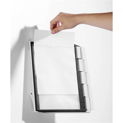 Bemutatótábla-tartó Durable Sherpa fali 10 db-os táblával (5 szürke + 5 fekete panellel) 4 Bemutatótábla-tartó Durable Sherpa fali 10 db-os táblával (5 szürke + 5 fekete panellel) - Image 4