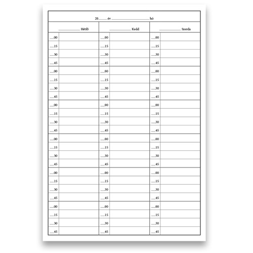 Betegberendelési könyv 56 lapos füzet 165x230 mm 2 Betegberendelési könyv 56 lapos füzet 165x230 mm - Image 2