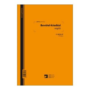 Bevétel-kiadás napló 20 lapos füzet A/4 álló