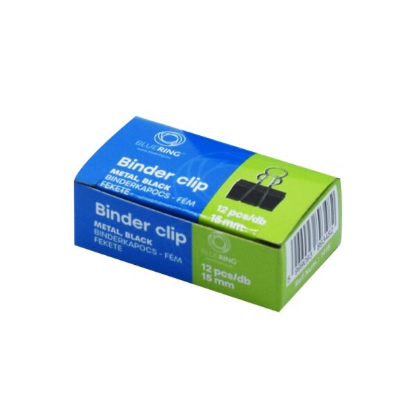 Binderkapocs 15mm 12 dbdoboz Bluering i535675