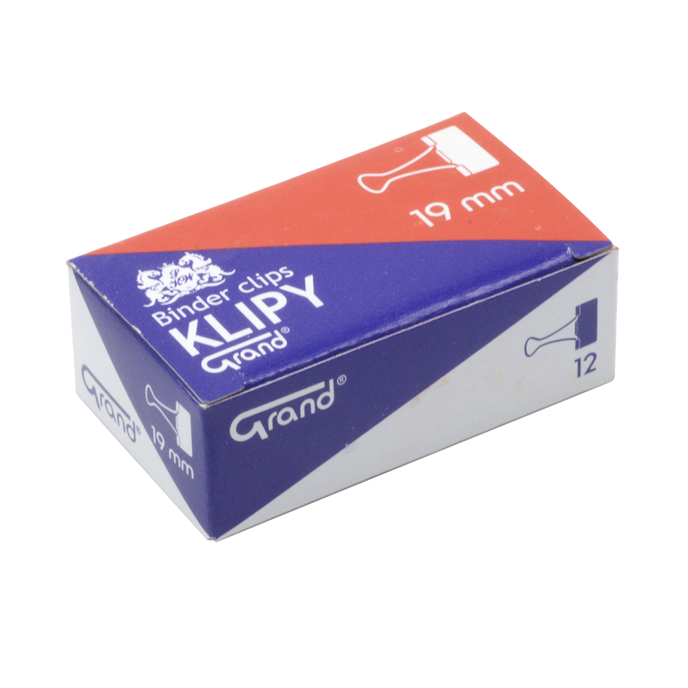 Binderkapocs 19mm, 12 db/doboz, Grand 1 Binderkapocs 19mm, 12 db/doboz, Grand