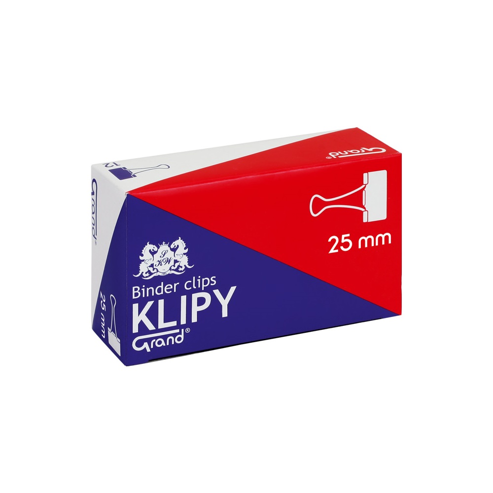 Binderkapocs 25mm, 12 db/doboz, Grand 1 Binderkapocs 25mm, 12 db/doboz, Grand