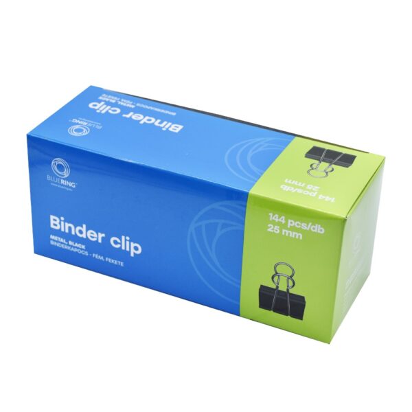 Binderkapocs 25mm 12 dbdoboz Bluering i535738