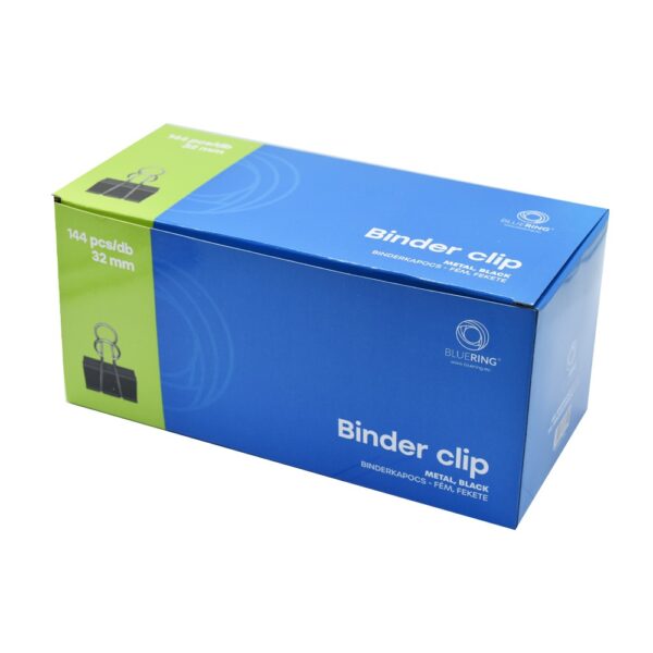 Binderkapocs 32mm 12 dbdoboz Bluering i535765