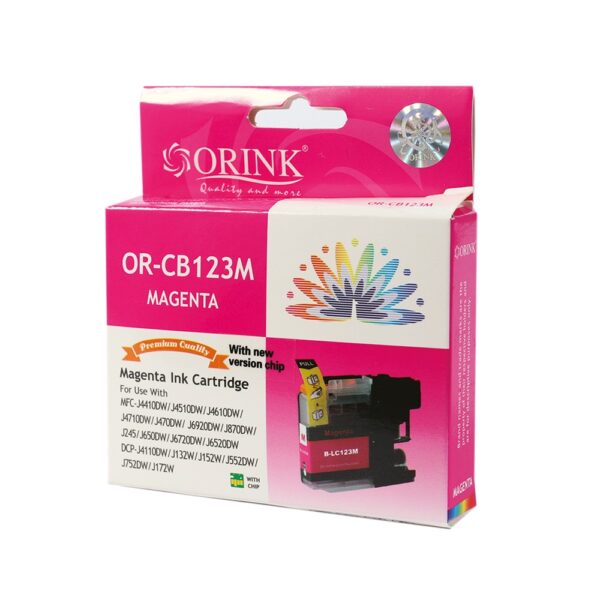 Brother LC123 tintapatron magenta ORINK i93548