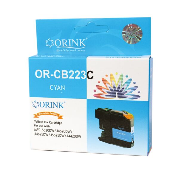 Brother LC223XL tintapatron cyan ORINK i93606