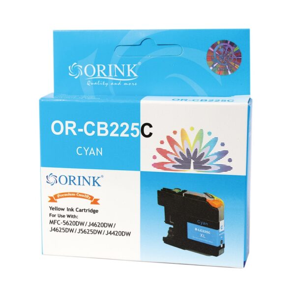 Brother LC225XL tintapatron cyan ORINK i93621