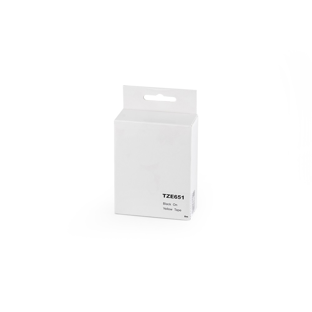 Feliratozógép szalag Brother TZE651 24mmx8m ECO fekete/sárga 1 Feliratozógép szalag Brother TZE651 24mmx8m ECO fekete/sárga