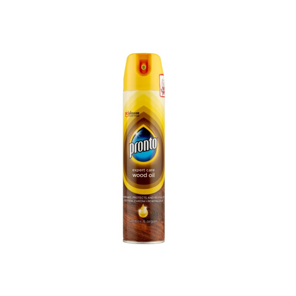 Bútorápoló aerosol 250 ml Pronto® Expert Care Wood Oil 1 Bútorápoló aerosol 250 ml Pronto® Expert Care Wood Oil