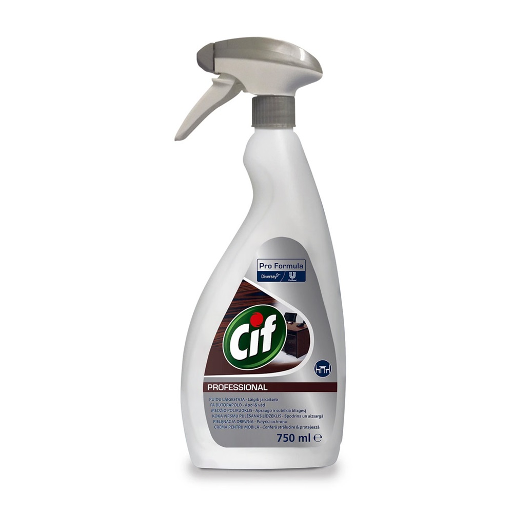 Bútortisztító szórófejes 750 ml Wood Polish Professional Cif 1 Bútortisztító szórófejes 750 ml Wood Polish Professional Cif
