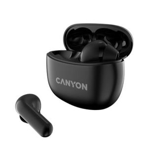 Fülhallgató, TWS vezeték nélküli, Bluetooth 5.3, CANYON "TWS-5", fekete