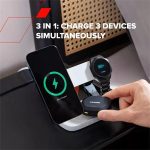 Töltőállomás, 3-az-1-ben, CANYON "Hexagon 310", szürke-kék - Image 4