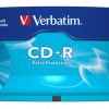 CD-R lemez, 700MB, 52x, 25 db, hengeren, VERBATIM "DataLife"