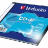 CD-R lemez, 700MB, 52x, 1 db, vékony tok, VERBATIM "DataLife"