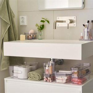 Műanyag tárolódoboz, 15,4 liter, SMARTSTORE "Compact Clear L", átlátszó