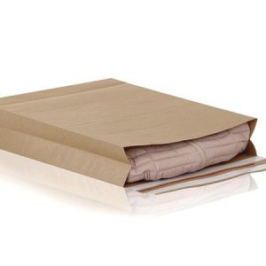 Boríték, visszaküldhető, két ragasztócsíkkal, L, 400x500x100+100 mm, "e-Green"