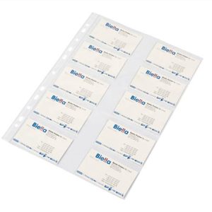 Névjegykártyatartó genotherm, lefűzhető, A4, 50 mikron, víztiszta, DONAU