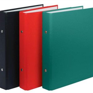 Gyűrűs könyv, 2 gyűrű, 30 mm, A5, PP/karton, DONAU, piros