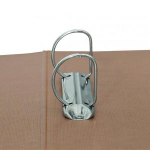 Gyűrűs könyv, 2 gyűrű, D alakú, 50 mm, A4, karton, DONAU "Life", neon zöld