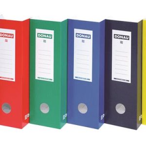 Iratpapucs, karton, 100 mm, DONAU, sötétkék