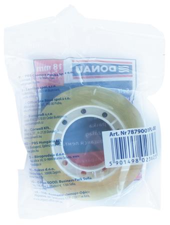 Ragasztószalag, 18 mm x 33 m, DONAU, átlátszó 3 Általános irodai ragasztószalagok