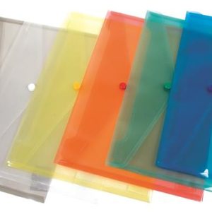 Irattartó tasak, A5, PP, patentos, DONAU, piros