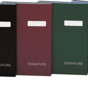 Aláírókönyv, A4, 20 rekeszes, karton, DONAU, fekete