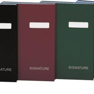 Aláírókönyv, A4, 20 rekeszes, karton, DONAU, sötétkék