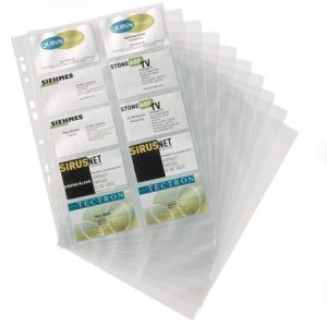 Névjegytartó betét, 10 db-os, DURABLE