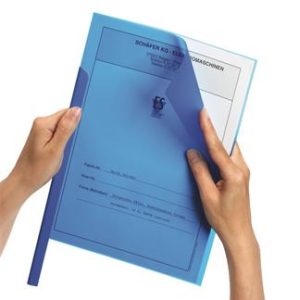 Iratsín borító, 1-100 lap, DURABLE, kék
